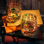 Renaissance Stained Glass Windows, (Stemless Wine Glasses)-3