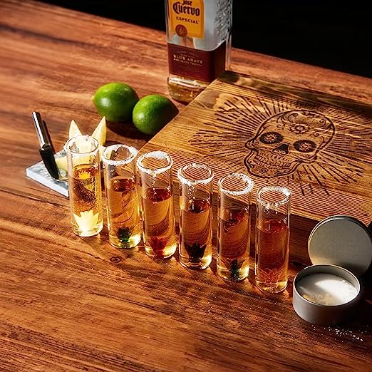 Tequila Shot Glass & Salt Gift Set for Men & Women