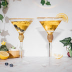 Diamond Collection 2 Piece Stemmed Martini Set-1
