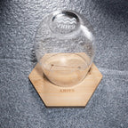 Set of 2 Zodiac Sign Wine Glasses with 2 Wooden Coasters (Aries)-3