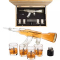 Gun Whiskey Decanter Set - SKF1801 - 8 Bullet Whiskey Chillers-0