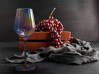 Iridescent Luster Large Radiance Wine Glasses - White Pearl Whimsy-2