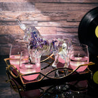 Iridescent Unicorn Wine Whiskey Decanter Set 750ml-3