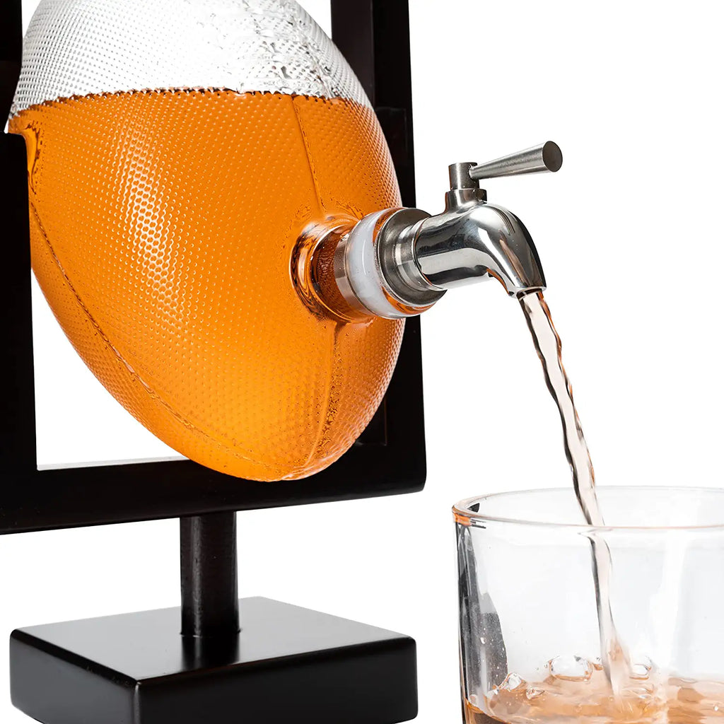 Football Decanter for Whiskey, Wine, Water & Other Liquids - 1400ml