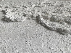 White Textured Oceanic Wave Wall Art