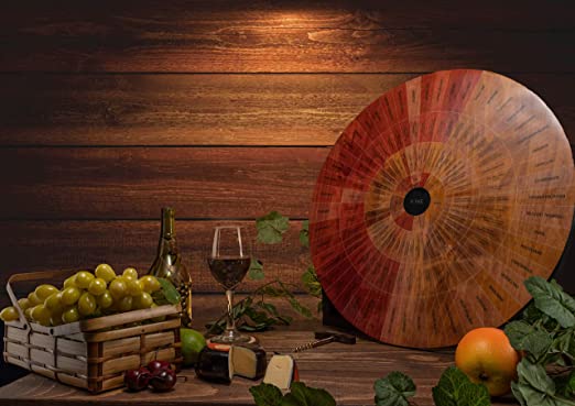 Wine Wheel Handcrafted Wood (Glossy)