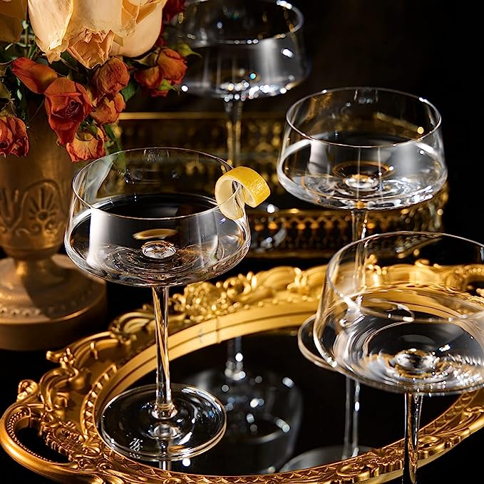 Luxury Martini Glass Set of 4 | 10oz