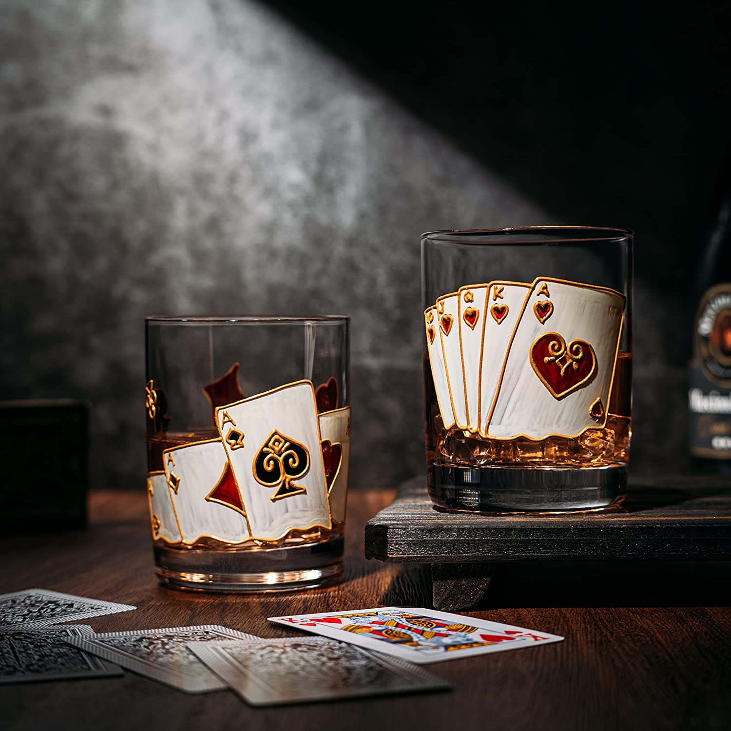 Playing Cards Drinking Glasses - Set of 2-1