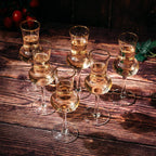 The Wine Savant Crystal Set of 6 Grappa Glasses 3oz-1