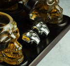 Skull Skeleton Wine & Whiskey Globe Decanter Set 850 mL-4