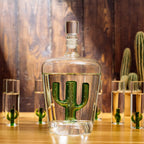 Tequila Decanter Set with Cactus Decanter (Cactus)-3