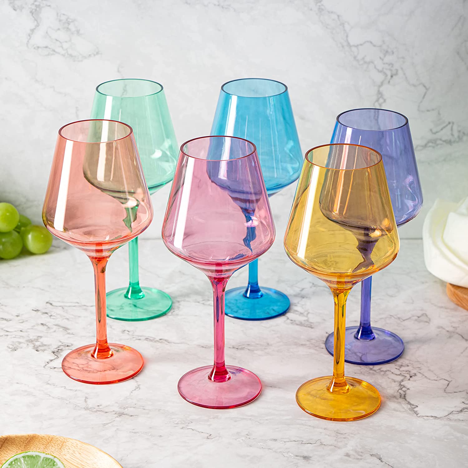 European Style Crystal, Stemmed Wine Glasses-3