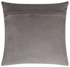 Genuine Cowhide Leather Decorative Throw Pillow - Gray and Ivory Diamond Patchwork, 20x20