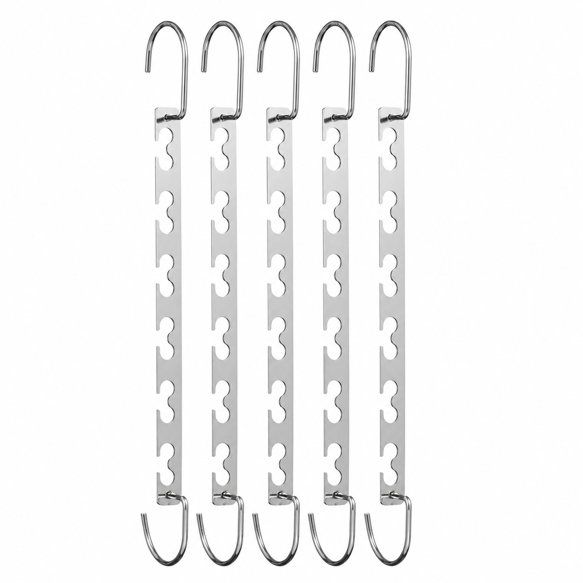 Magic Metal Space Saving Hangers for Clothes ( 40 sets of 5pcs)-0