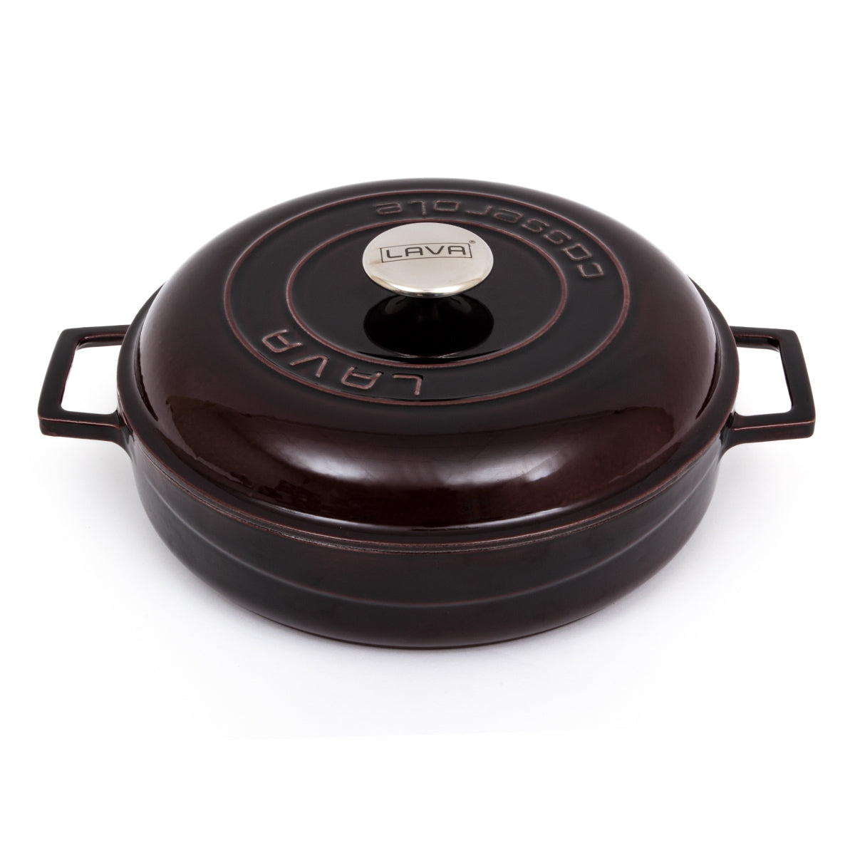 LAVA Premium Round Cast Iron Dutch Oven with Dome Lid 11 in / 28 cm-0