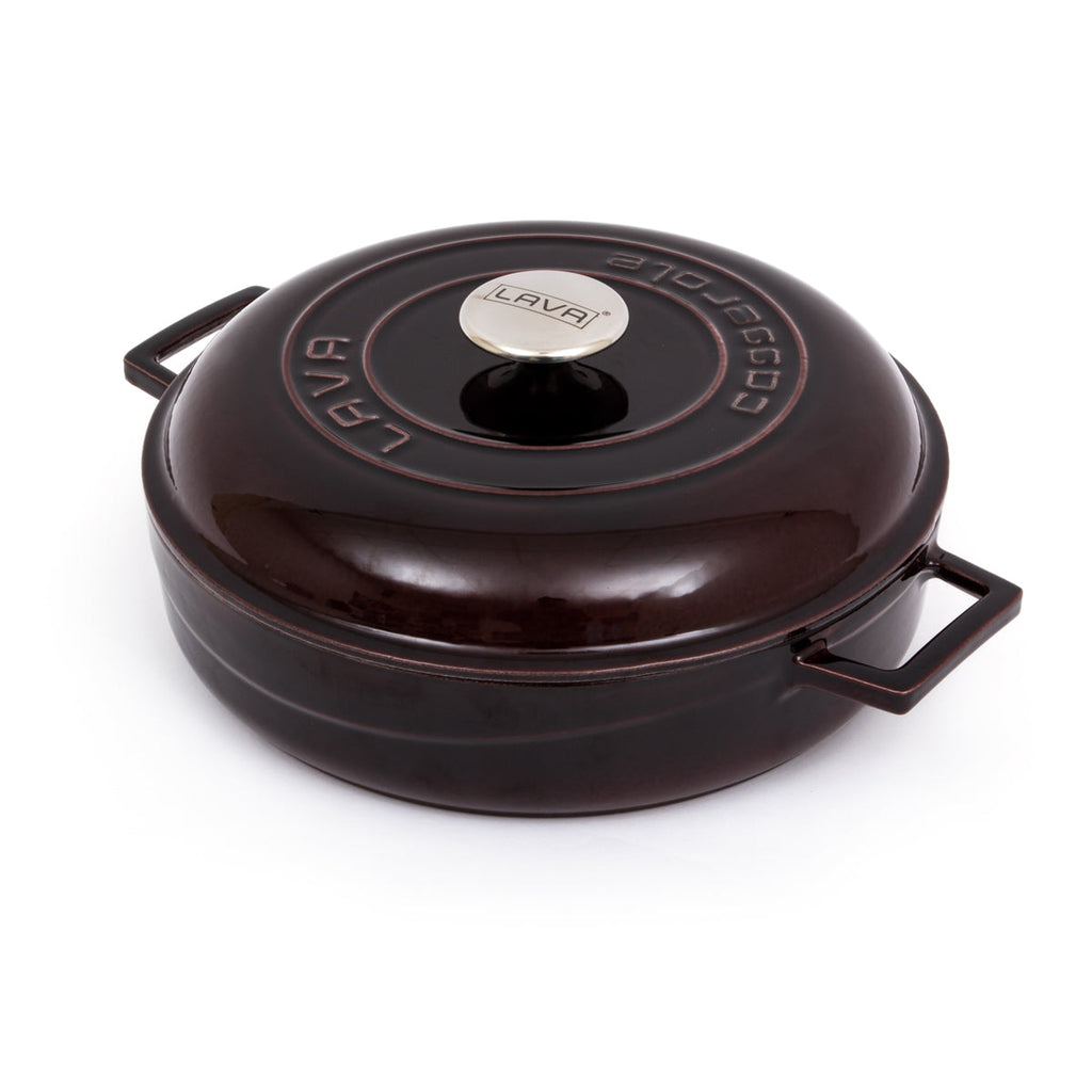 LAVA Premium Round Cast Iron Dutch Oven with Dome Lid 11 in / 28 cm-1