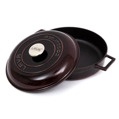 LAVA Premium Round Cast Iron Dutch Oven with Dome Lid 11 in / 28 cm-2