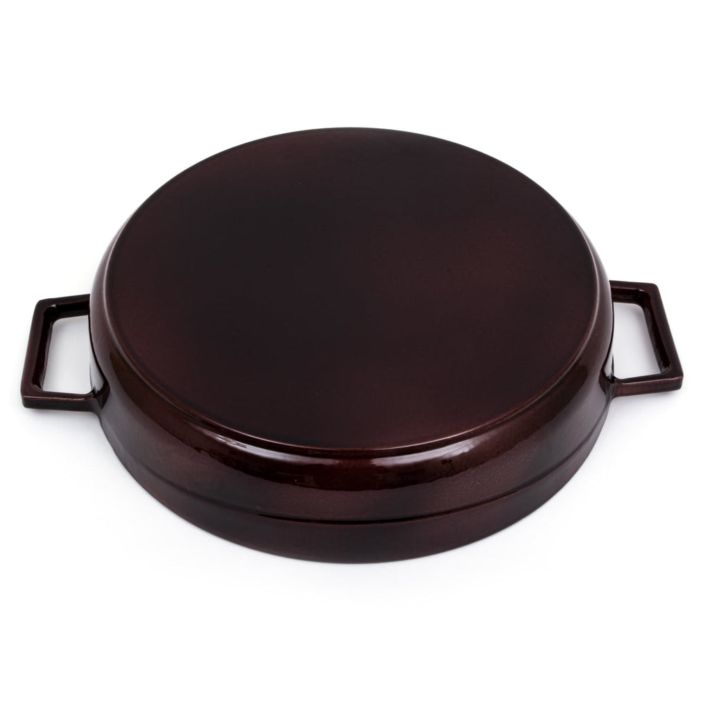 LAVA Premium Round Cast Iron Dutch Oven with Dome Lid 11 in / 28 cm-3