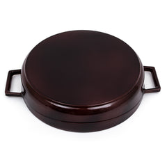 LAVA Premium Round Cast Iron Dutch Oven with Dome Lid 11 in / 28 cm-3