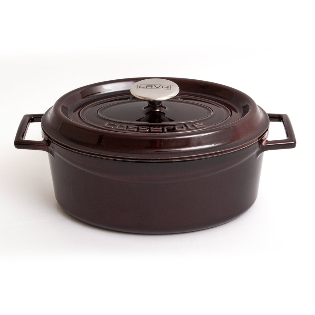 LAVA Premium Oval Cast Iron Dutch Oven 21x27 cm-0