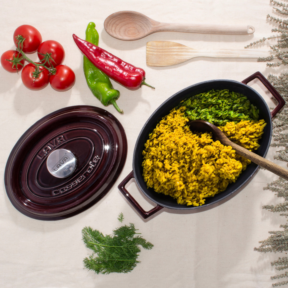 LAVA Premium Oval Cast Iron Dutch Oven 21x27 cm-4
