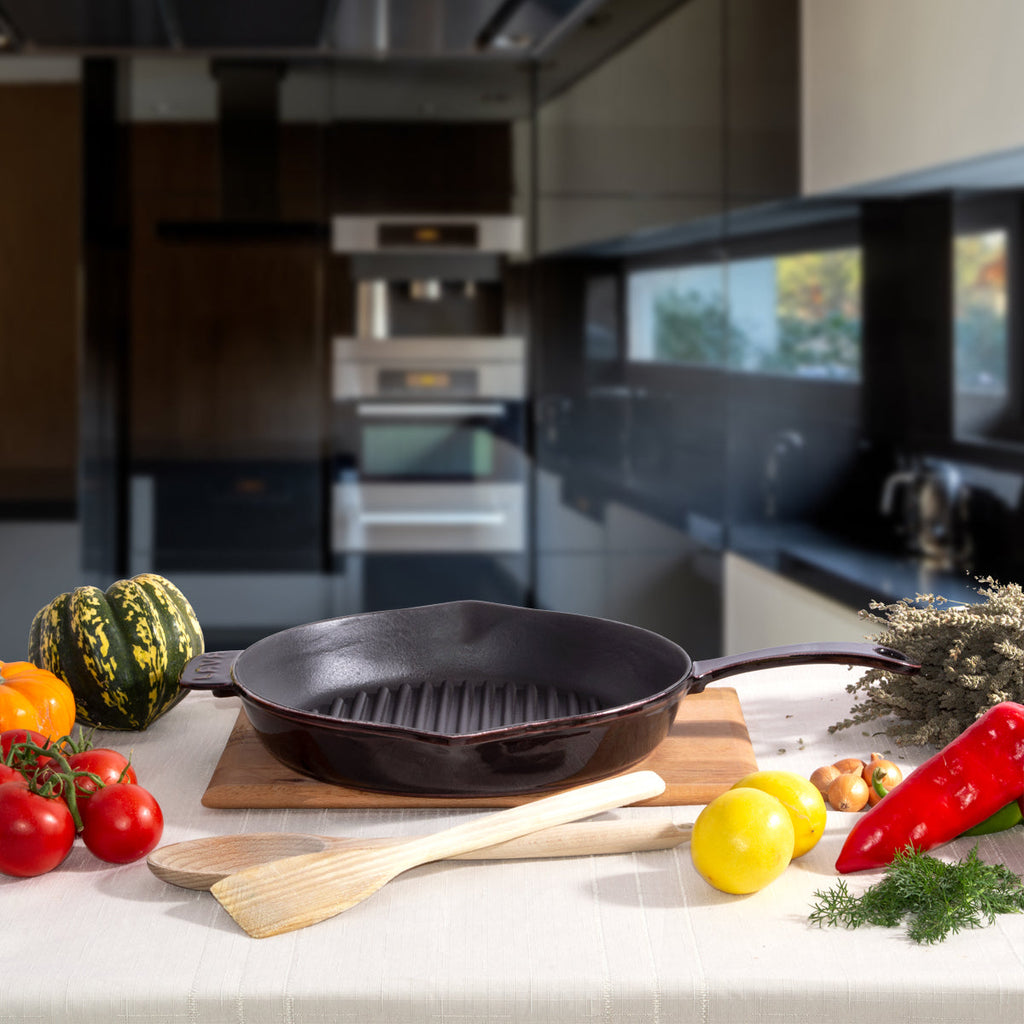 LAVA Premium Cast Iron Grill Pan-4