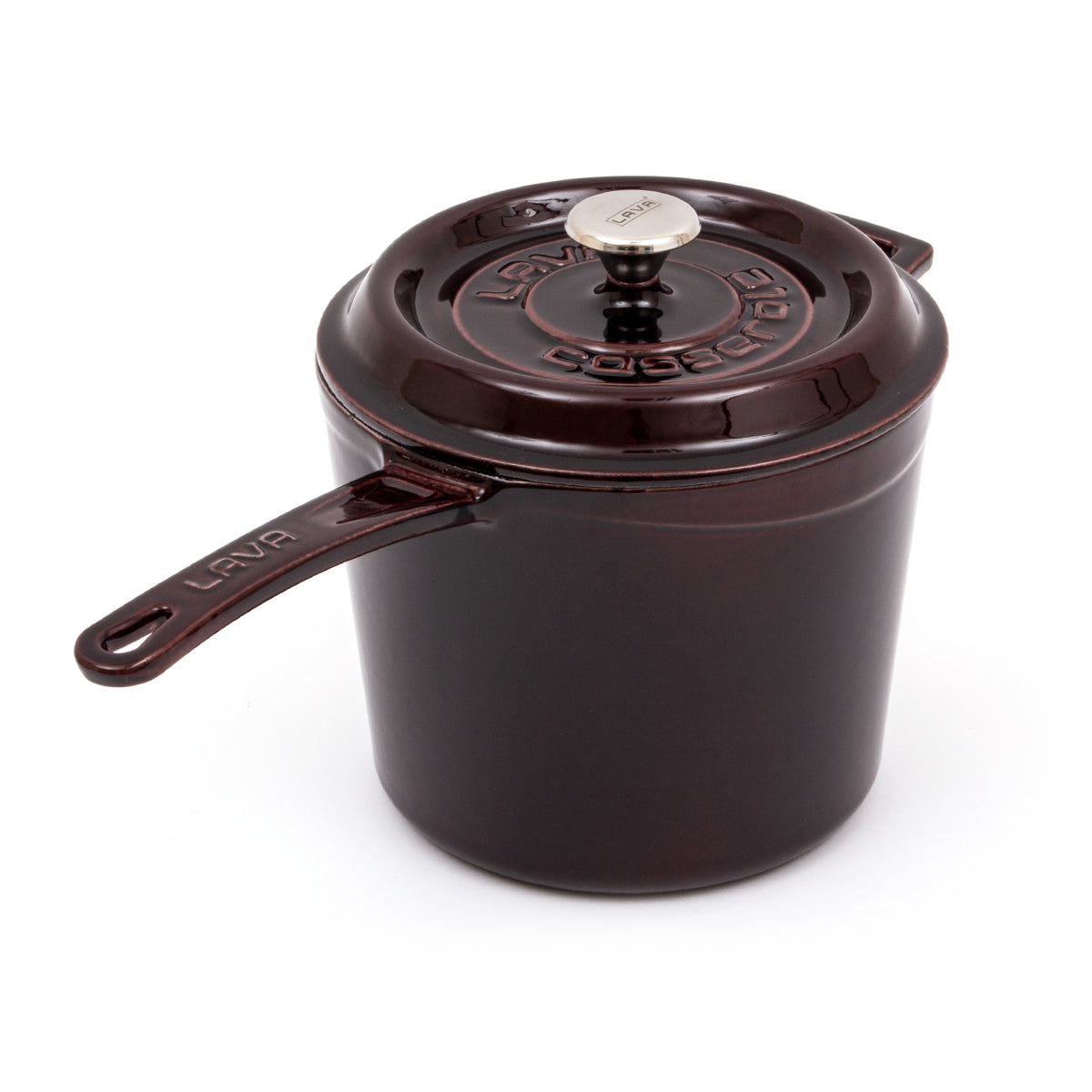 LAVA Premium Round Cast Iron Saucepan  7in / 18 cm-1