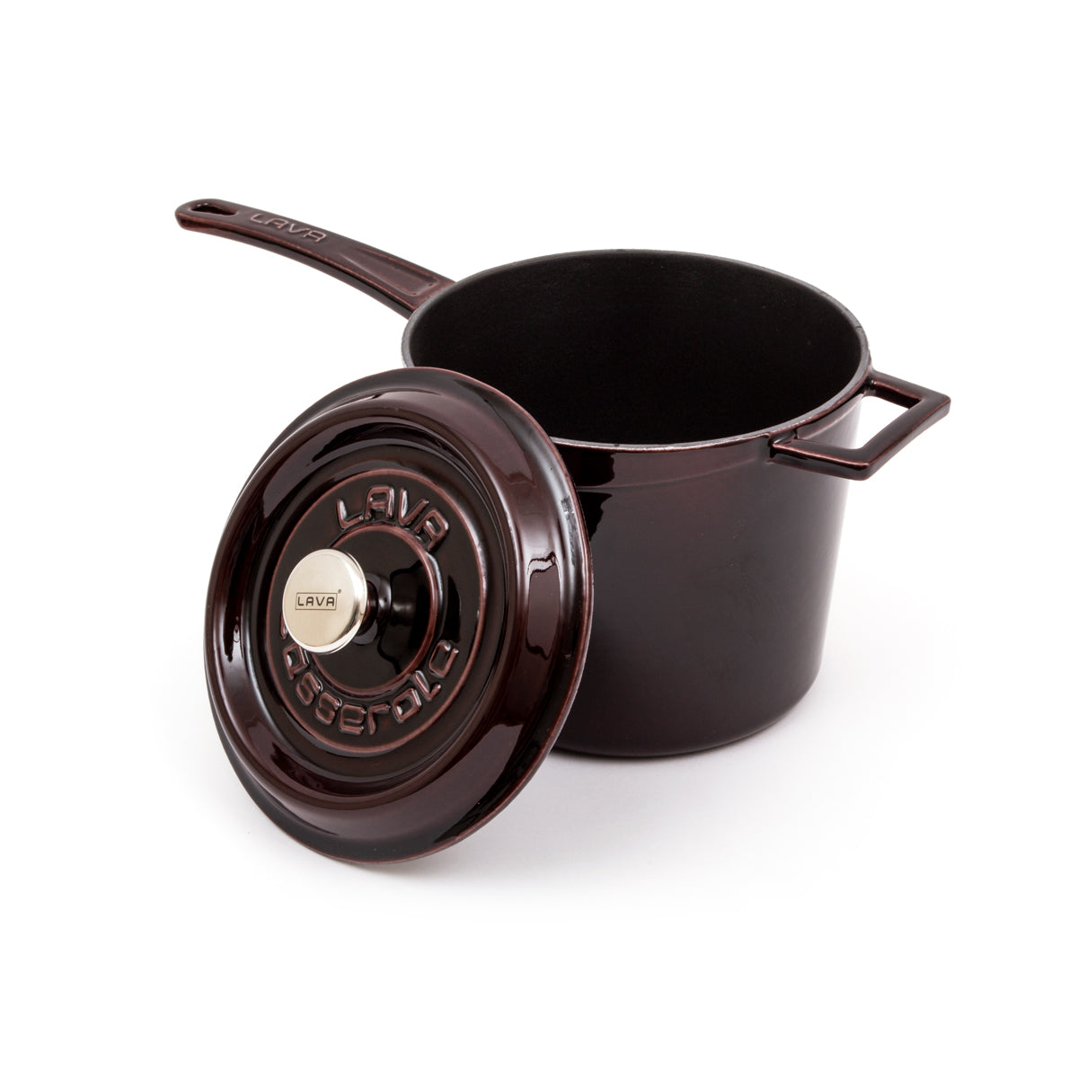 LAVA Premium Round Cast Iron Saucepan  7in / 18 cm-2