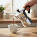 Any Morning Hes-6 Aluminum Espresso Coffee Maker 240 ml-3