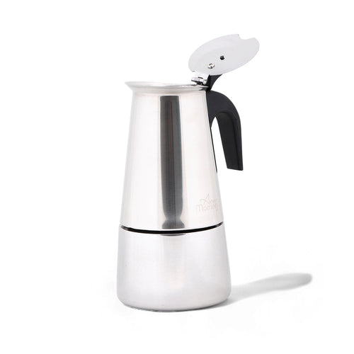 Any Morning Stove top Espresso Maker Stainless Steel Percolator Coffee Pot 200 ml-1