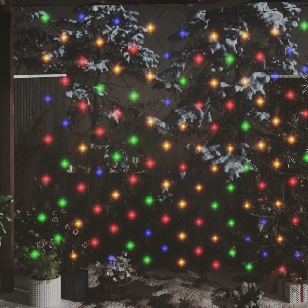 vidaXL Christmas Net Light with 8 Modes Xmas Trees Light Outdoor LED Lights-6