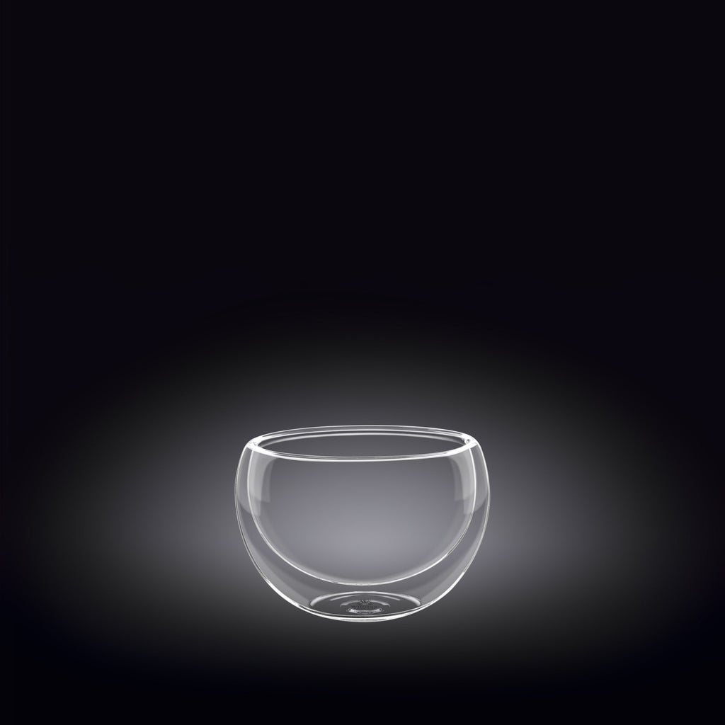 Double-Wall Vacuum Sealed Thermo Glass Bowl 1.7 Fl Oz | 50 Ml