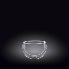 Double-Wall Vacuum Sealed Thermo Glass Bowl 1.7 Fl Oz | 50 Ml