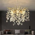Gold Crystal Tree Branch Chandelier 18 Inch K9 Crystals-0