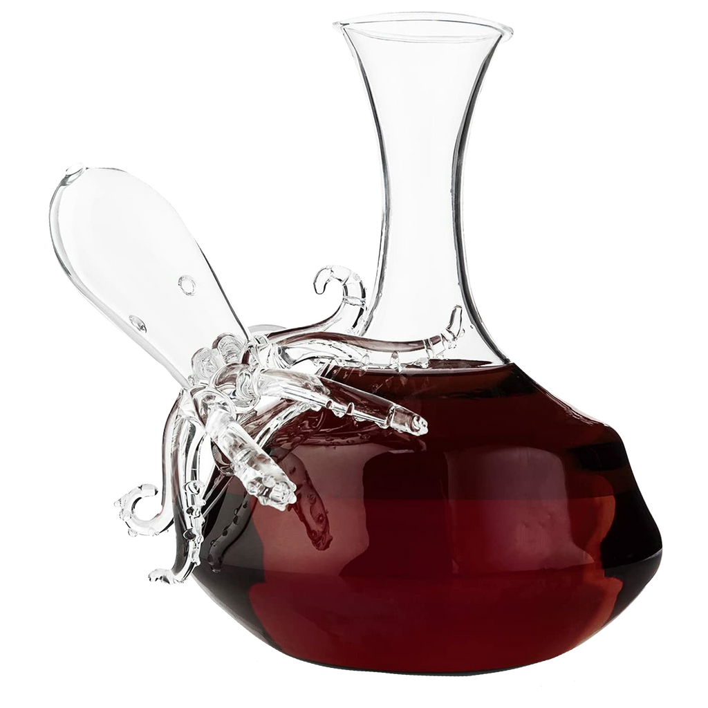 Octopus Tentacle Glass Decanter Handcrafted Decorative-0