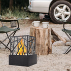 JHY DESIGN Portable Fire Pit Bowl 29cm H – Clean-Burning Bio Ethanol, Ventless, Indoor/Outdoor-4