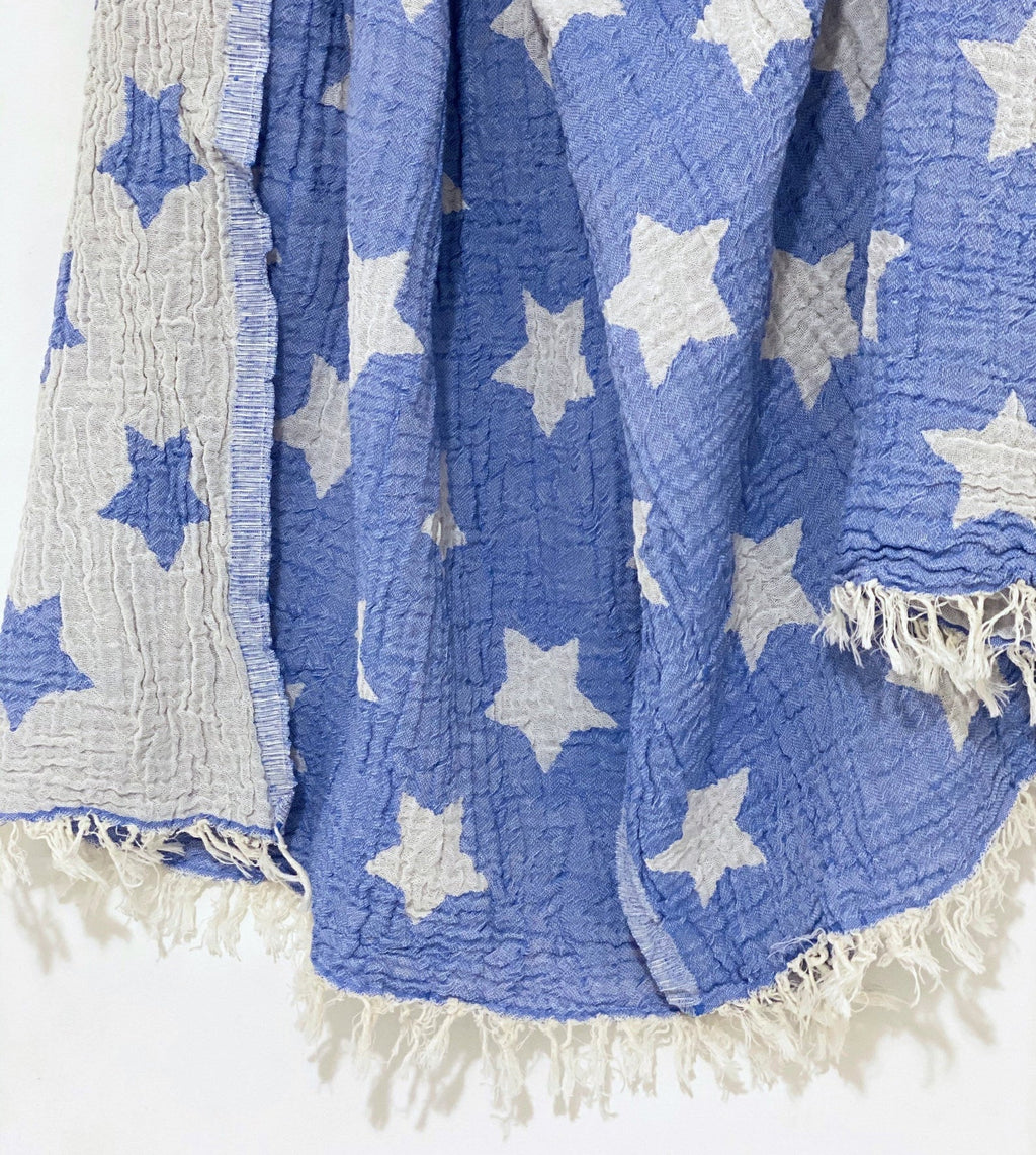STAR BLUE TURKISH TOWEL-0