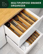 Utensil Drawer Organizer, Natural (5 Slots)-2
