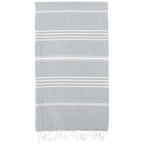 Light Grey Monaco Turkish Towel – Lightweight Quick Dry Beach & Bath Towel, Luxury Turkish Cotton Spa Towel, Travel & Pool Towel-3
