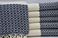 SMALL DIAMOND BLACK TURKISH BATH & HAND TOWEL SET-0
