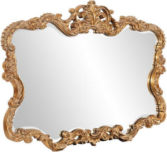 Antiqued Talida 27 X 38 Inch Gold Leaf Wall Mirror-2