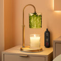 Green Candle Warmer Lamp Dual Bulbs Dimmable Feature