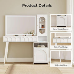 48 Inch Vanity Desk Mirror Adjustable Brightness White-1