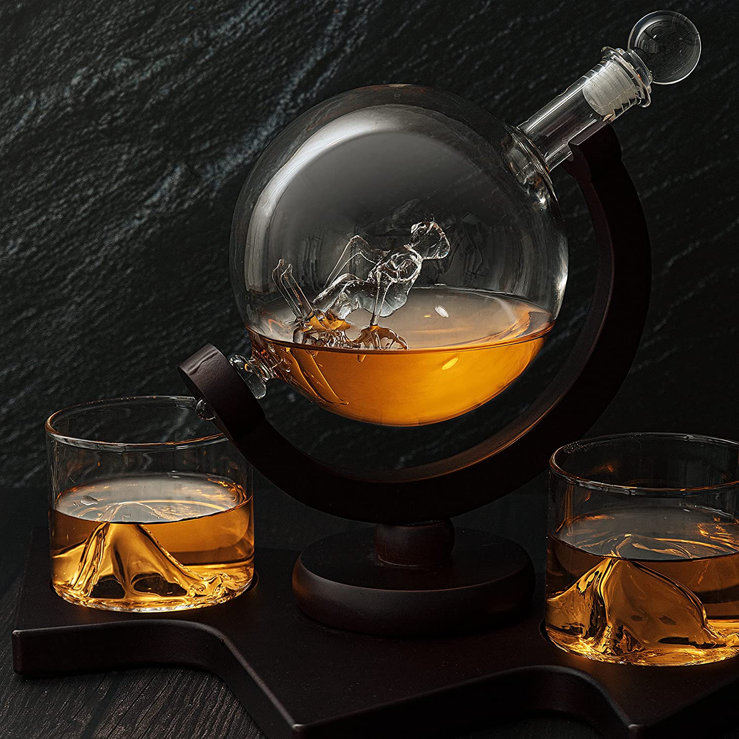 Ski Wine and Whiskey Decanter 850ml-1