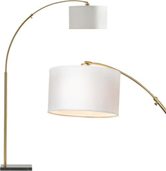 Arc Floor Lamp Professional Grade Tall Gold Brass Finish-0