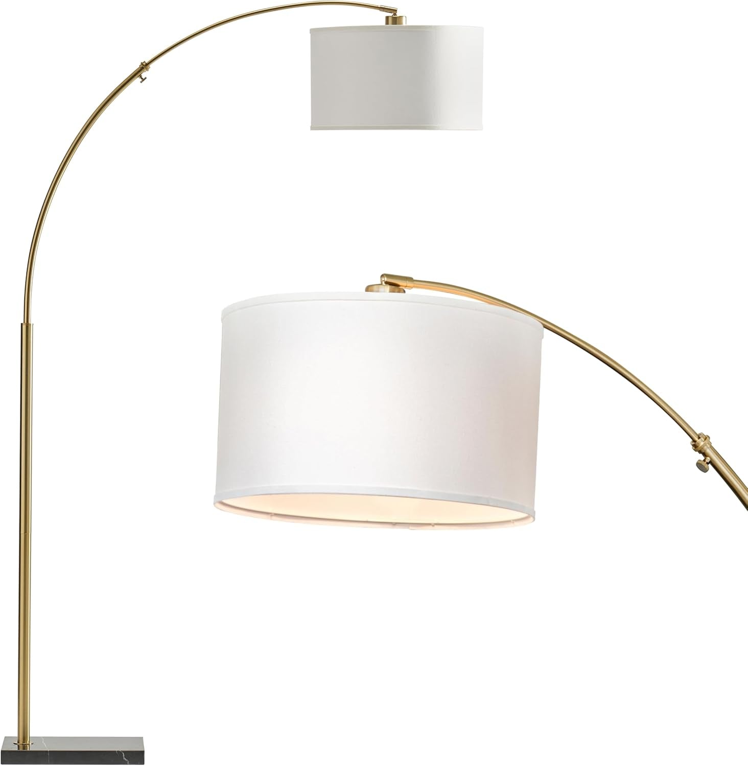Arc Floor Lamp Professional Grade Tall Gold Brass Finish-0