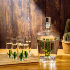 Tequila Decanter Set with Cactus Decanter (Cactus)-1