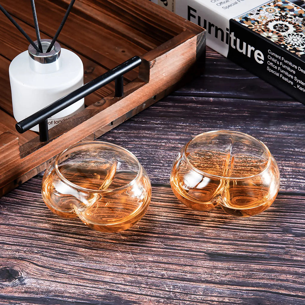 Deez Nuts Drinking Wine & Whiskey Glasses - 2 Set-1