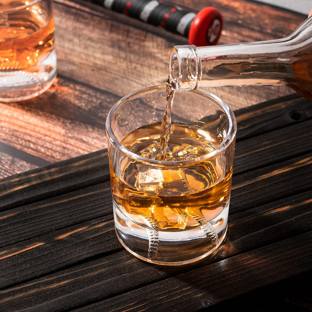 The Wine Savant Baseball Whiskey Glass - 12oz