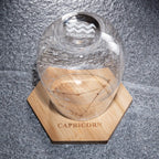 Set of 2 Zodiac Sign Wine Glasses with 2 Wooden Coasters (Capricorn)-3